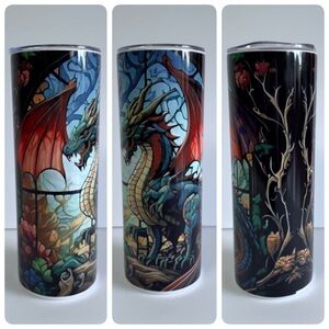 Fantasy Dragon Themed 20oz Skinny Tumbler